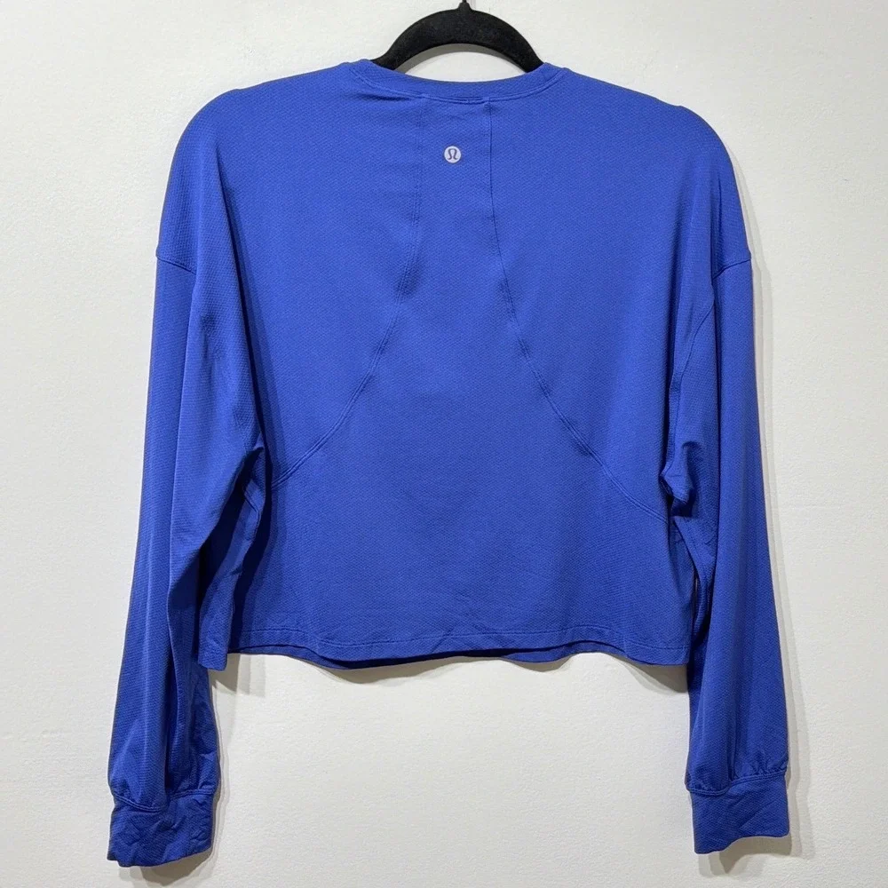 Lululemon Abrasion-Resistant Training Long-Sleeve Shirt Wild‎ Indigo W3FP3S Blue